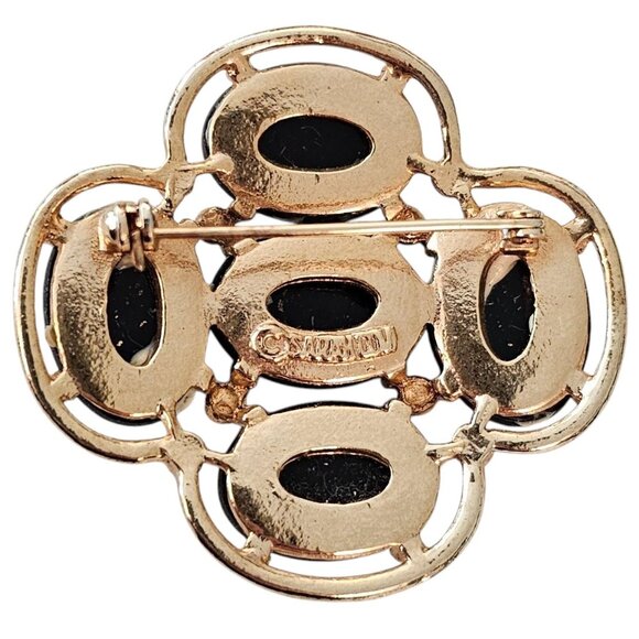 Sarah Coventry Glass Mosaic Style Light Of The East Brooch Book Piece J124 - Picture 6 of 7